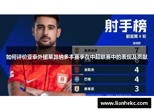 如何评价亚泰外援莱昂纳多本赛季在中超联赛中的表现及贡献